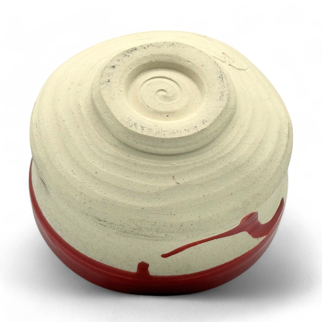Inoue Seren Aka Rustic Red Shigaraki-yaki Chawan - Japanese Matcha Bowl