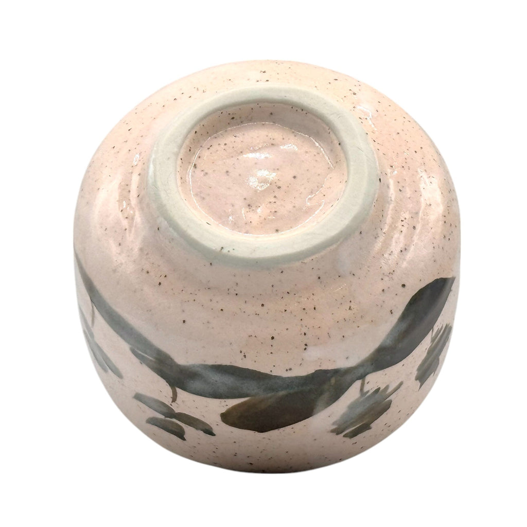 Inoue Momoyama Sansui Pink Mino-yaki Chawan - Japanese Matcha Bowl