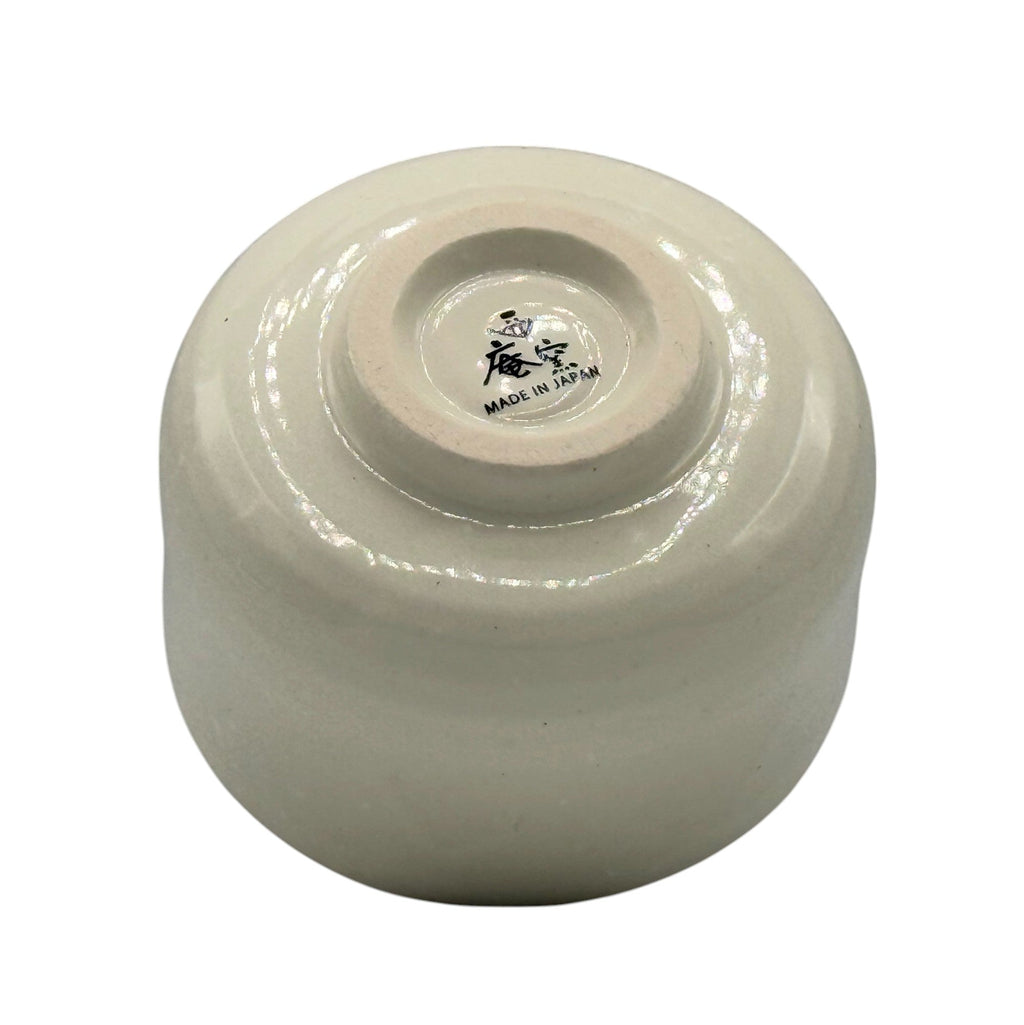 Inoue Cherry Hana White Mini Mino-yaki Chawan - Japanese Mini Matcha Bowl