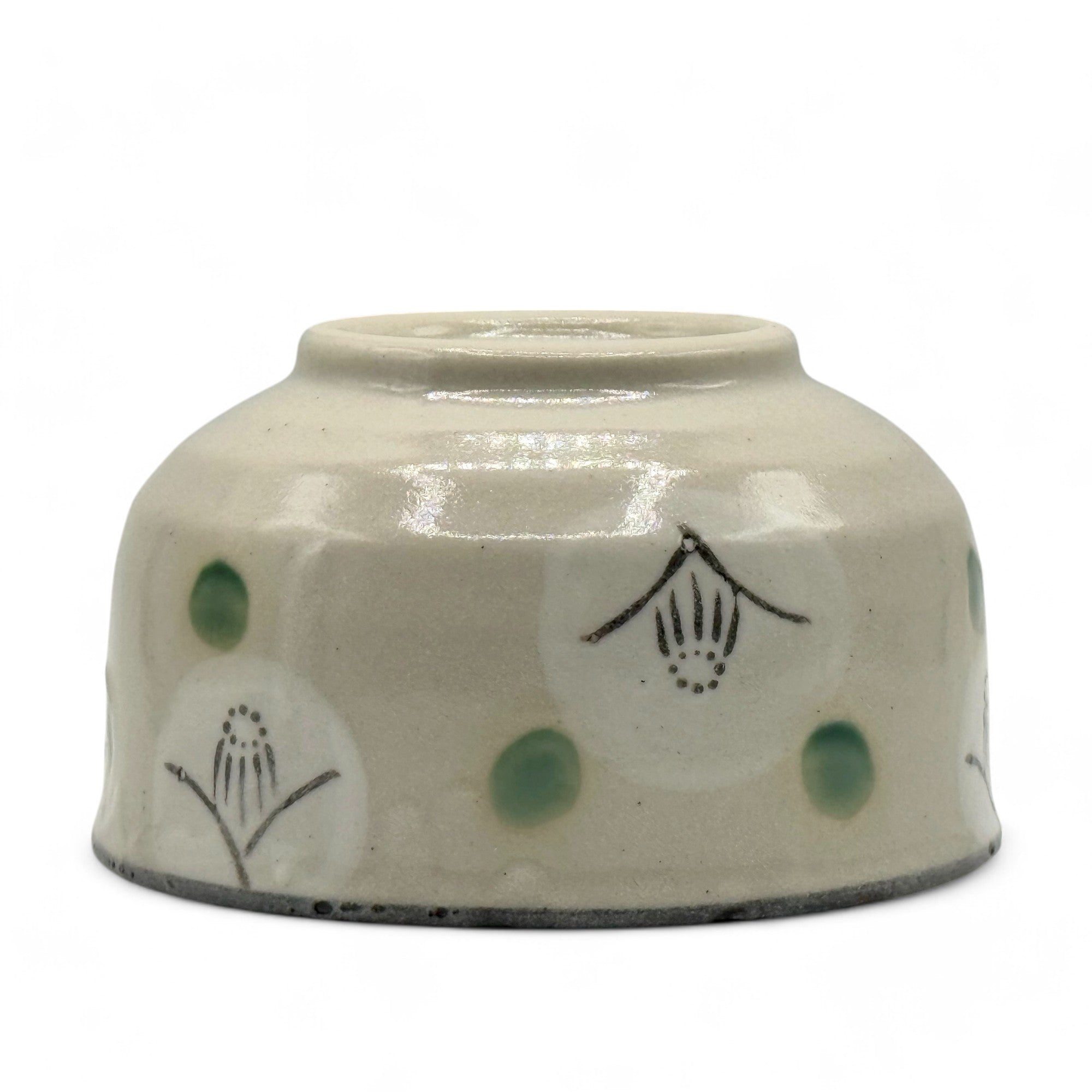 Inoue Yamacha White Seto-yaki Chawan - Japanese Matcha Bowl