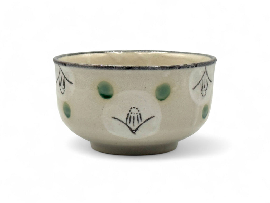 Inoue Yamacha White Seto-yaki Chawan - Japanese Matcha Bowl