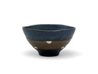 Inoue Shinko Blue Polka Dot Mino-yaki Ido Chawan - Japanese Mini Matcha Bowl