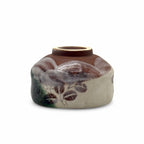Inoue Ogi Green Leaves Mino-yaki Chawan - Japanese Mini Matcha Bowl