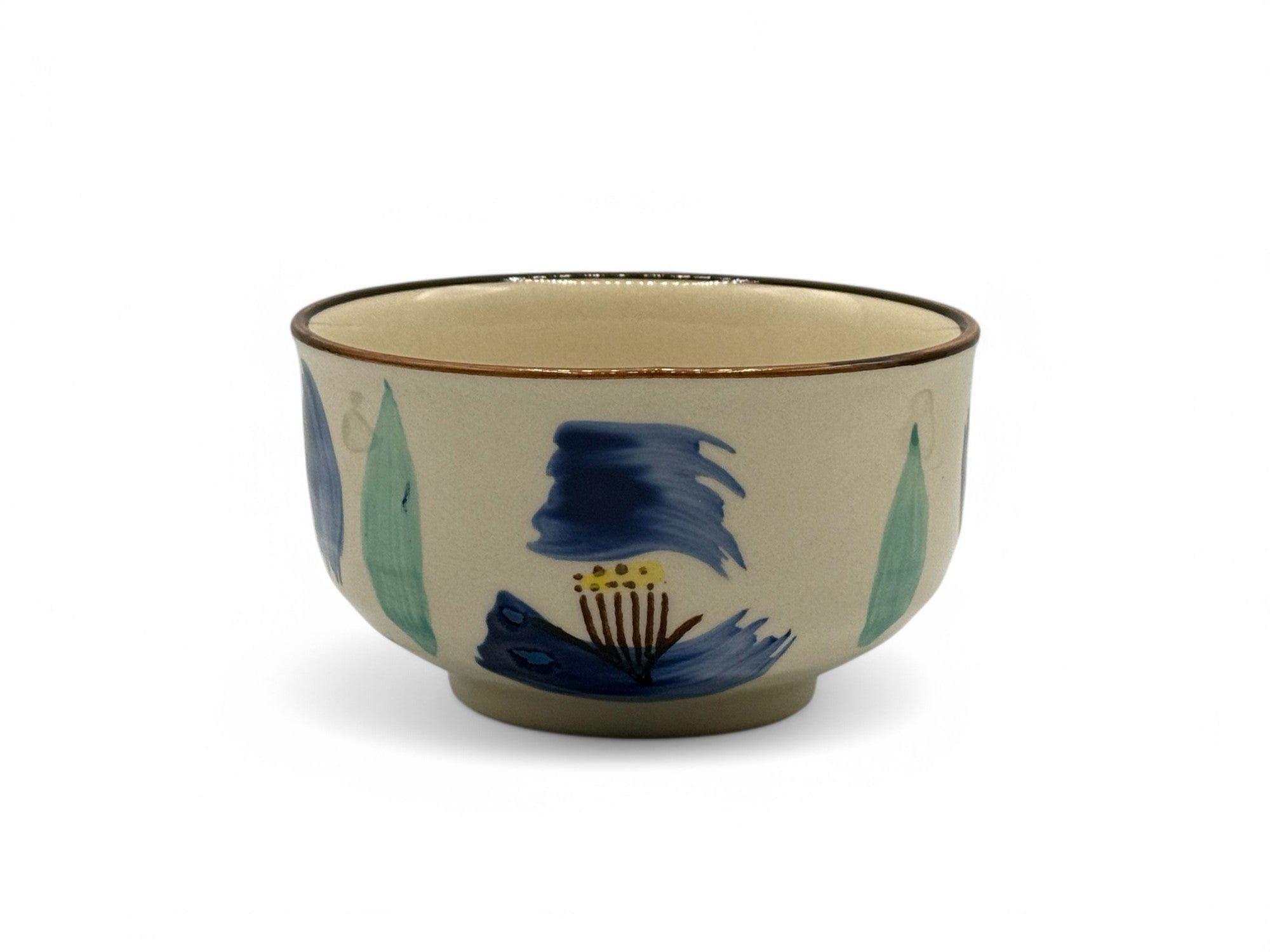 Inoue Aoi Mizu no Hana Beige Seto-yaki Chawan - Japanese Matcha Bowl Tea