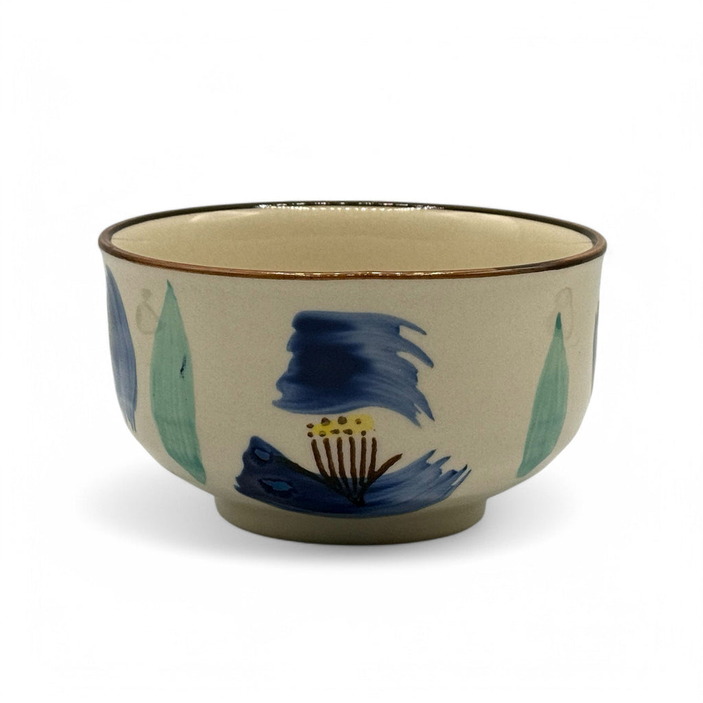 Inoue Aoi Mizu no Hana Beige Seto-yaki Chawan - Japanese Matcha Bowl Tea
