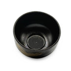 Inoue Kurogane Hake Black Mino-yaki Chawan by Genji - Japanese Matcha Bowl