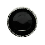 Inoue Tenmoku Shirasagashi Black Mino-yaki Chawan - Japanese Matcha Bowl