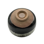 Inoue Tenmoku Shirasagashi Black Mino-yaki Chawan - Japanese Matcha Bowl