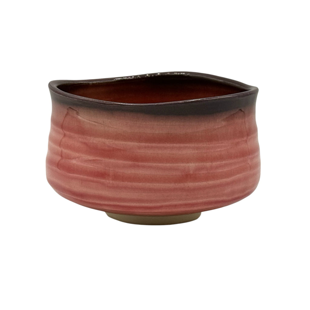Inoue Kurimuzon Pink Mino-yaki Chawan - Japanese Matcha Bowl