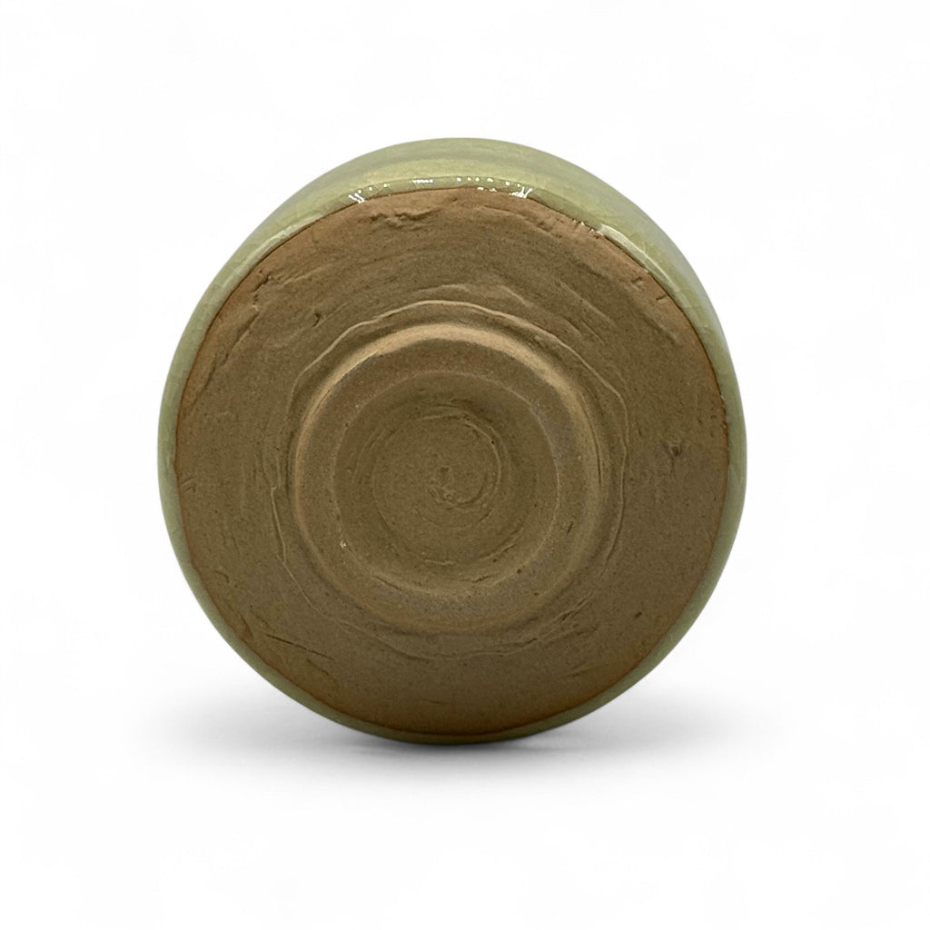 Inoue Kanyu Green Celadon Glaze Mino-yaki Chawan - Japanese Matcha Bowl