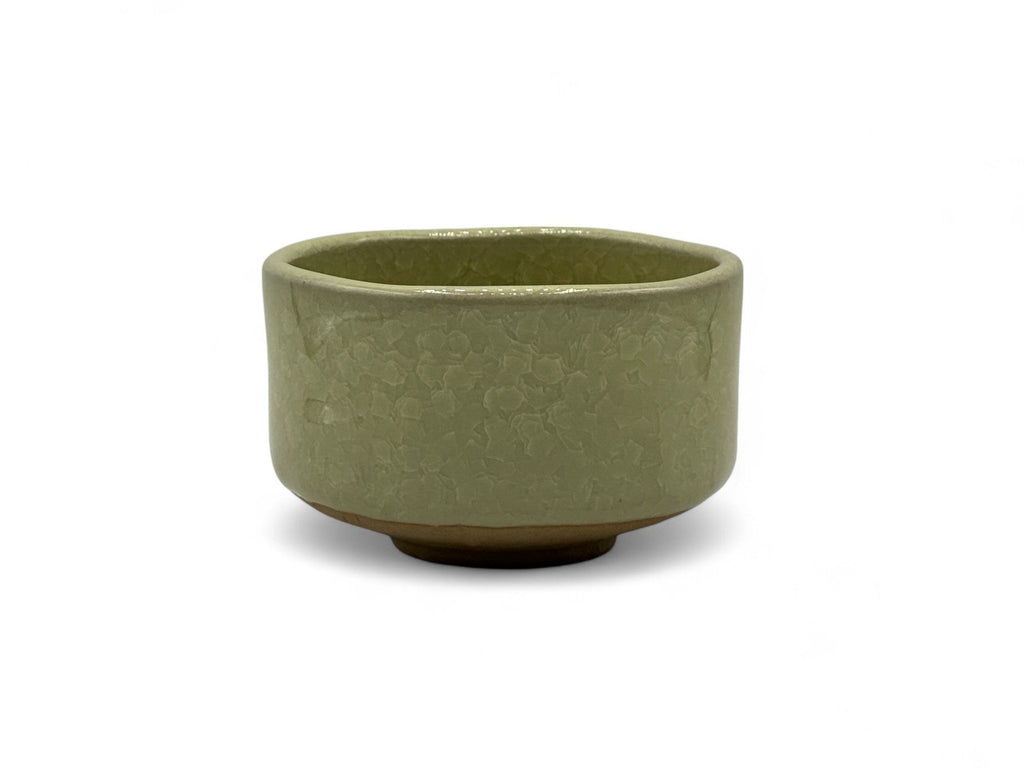 Inoue Kanyu Green Celadon Glaze Mino-yaki Chawan - Japanese Matcha Bowl