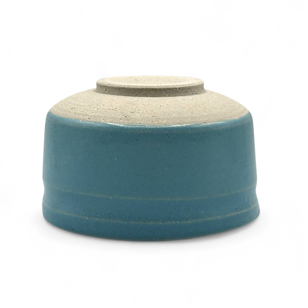 Inoue Sora Sky Blue Large Kataguchi Mino-yaki Chawan - Japanese Matcha Bowl