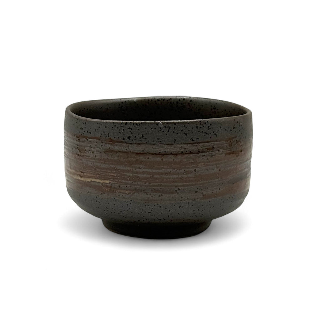 Inoue Shirohake Brown Mino-yaki Chawan - Japanese Matcha Bowl