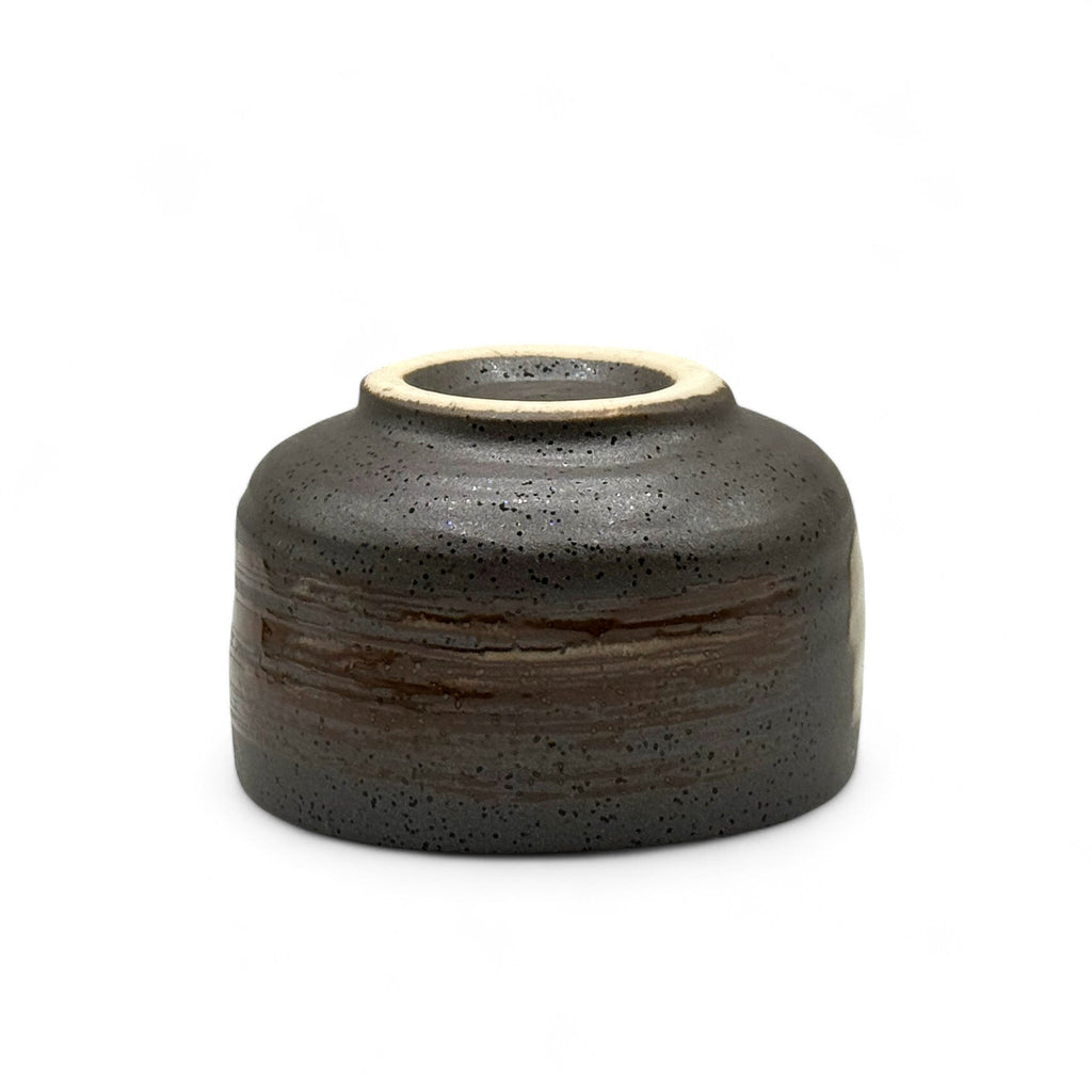 Inoue Shirohake Brown Mino-yaki Chawan - Japanese Matcha Bowl