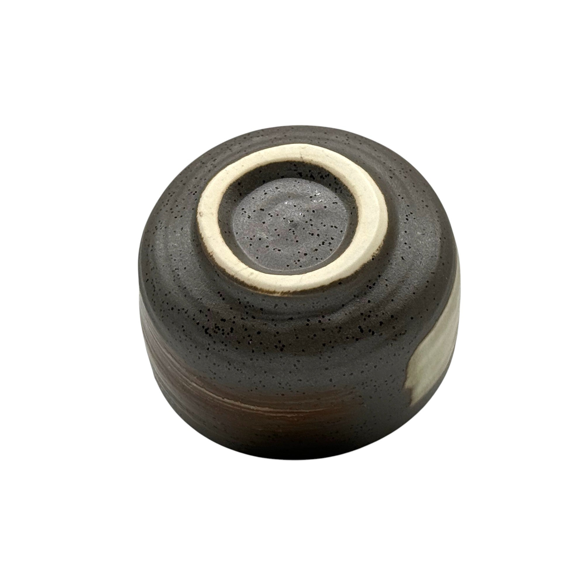 Inoue Shirohake Brown Mino-yaki Chawan - Japanese Matcha Bowl