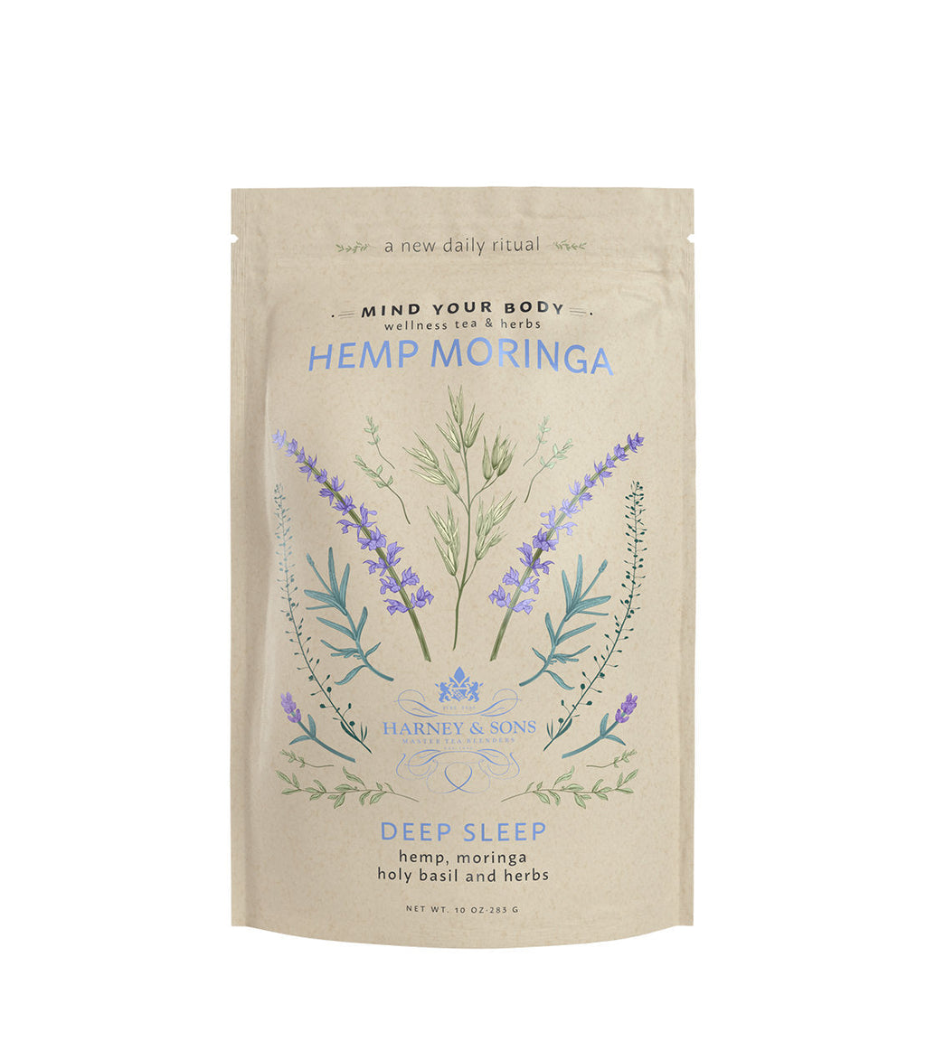 Harney & Sons Hemp Moringa – Deep Sleep Wellness Blend Herbal Tea