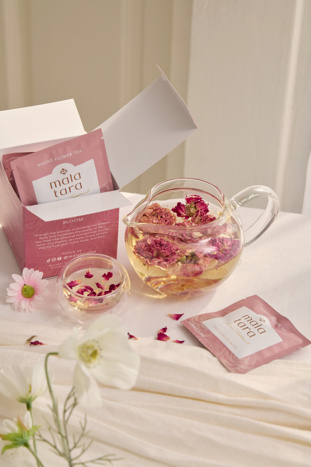 Mala Tara Signature Glow Gift Basket Herbal Tea