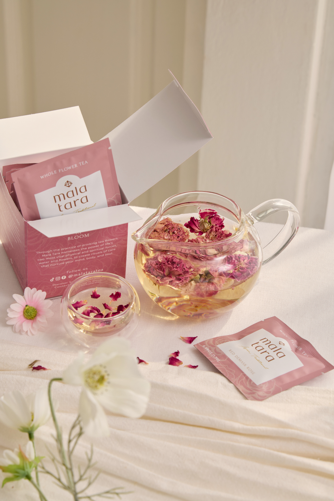 Mala Tara Signature Glow Gift Basket Herbal Tea