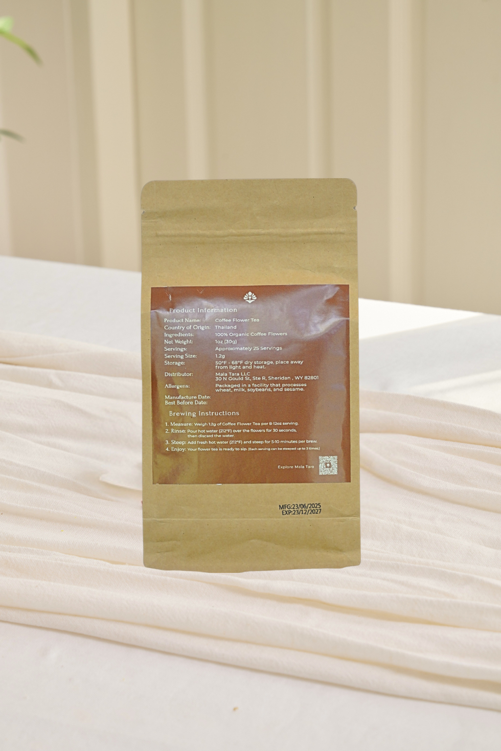 Mala Tara Coffee Flower Tea Pouch Herbal Tea