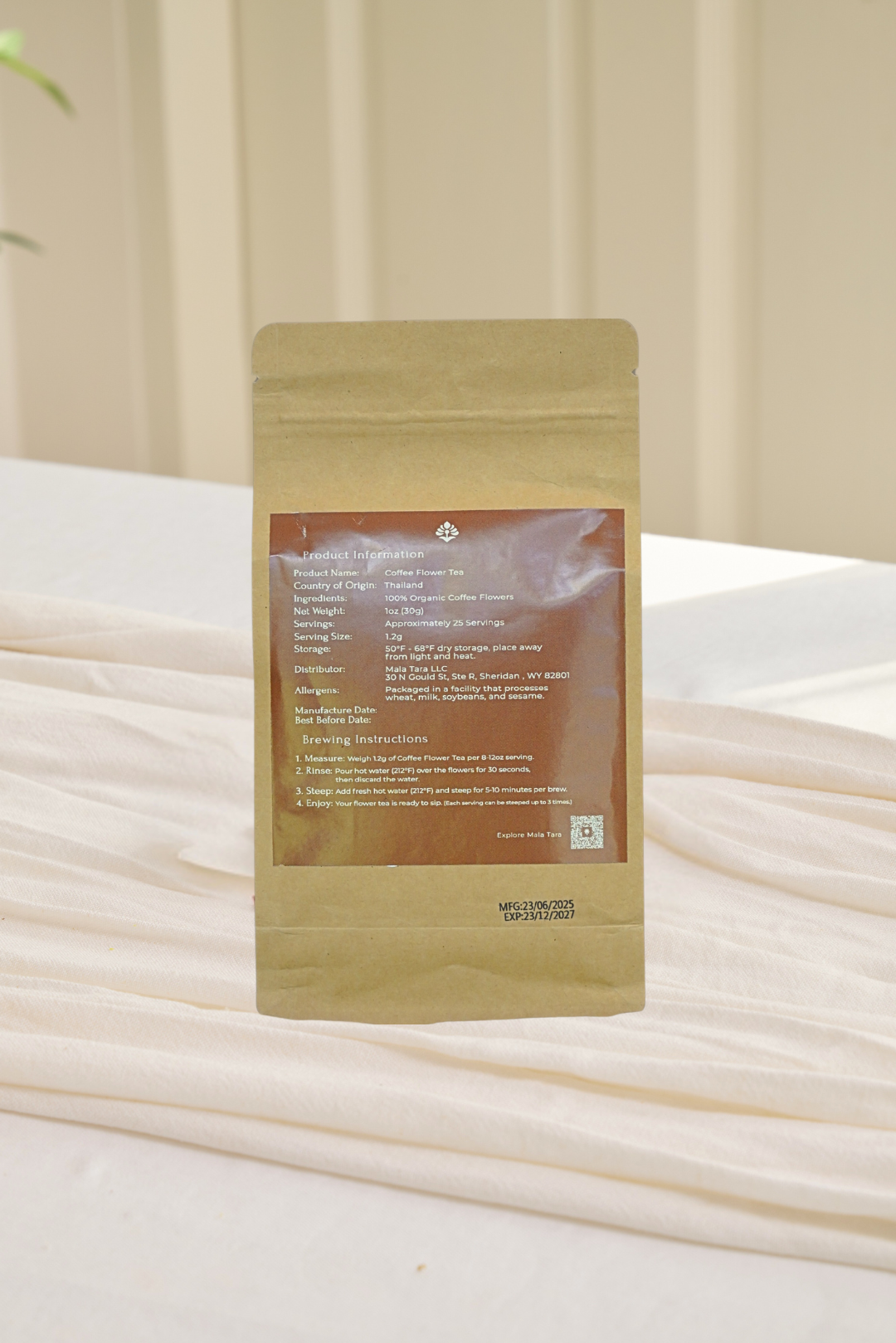 Mala Tara Coffee Flower Tea Pouch Herbal Tea