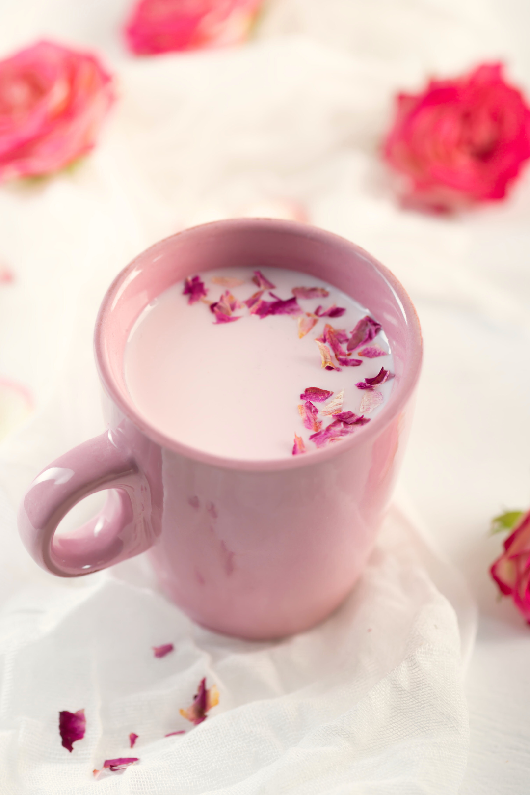 Mala Tara Red Damask Rose Petal Powder Pouch Herbal Tea