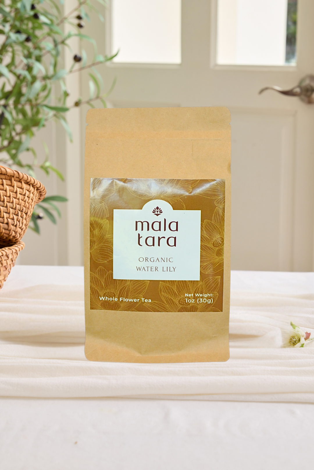 Mala Tara Water Lily Whole Flower Tea Pouch Herbal Tea