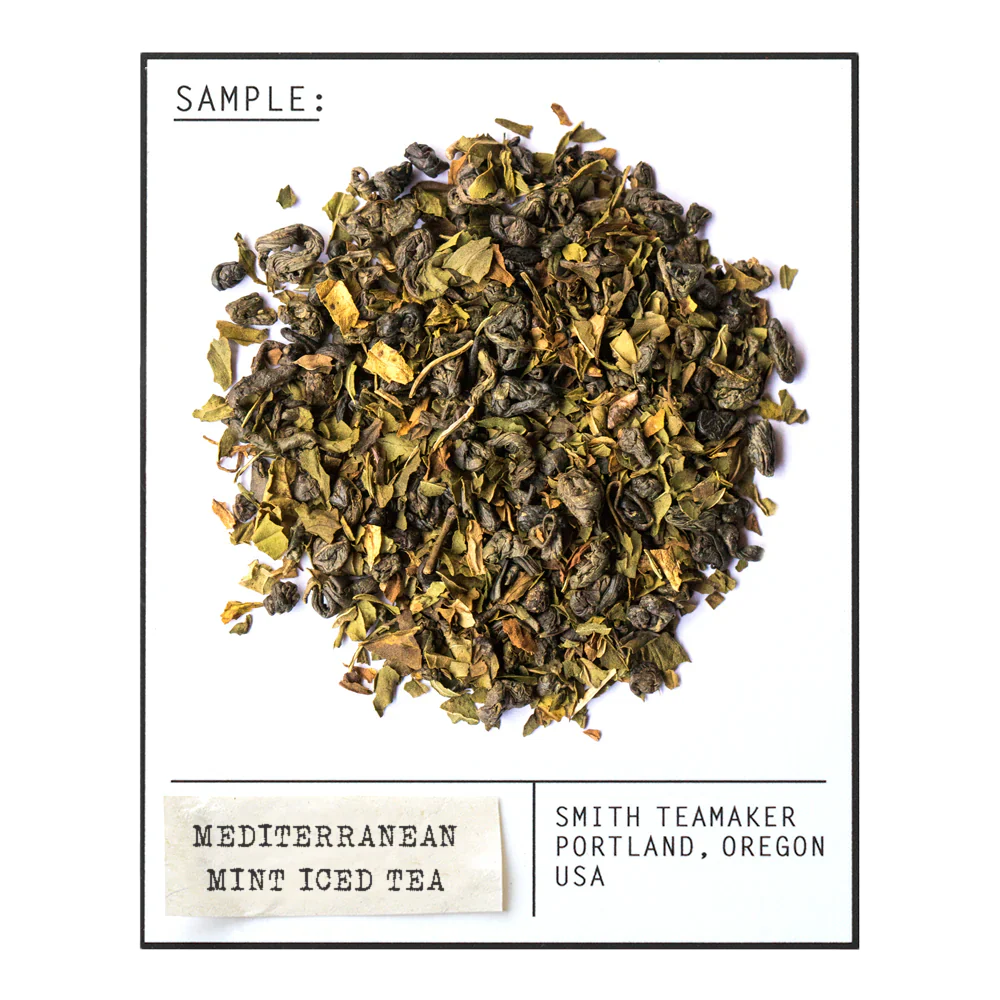 Smith Teamaker MEDITERRANEAN MINT ICED TEA NO. 93 (10 1QT SACHETS) Herbal Tea