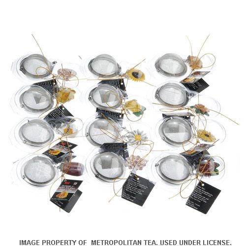 Zum Zum Banff Mesh Tea Ball Infuser w/ Assorted Flower Charm