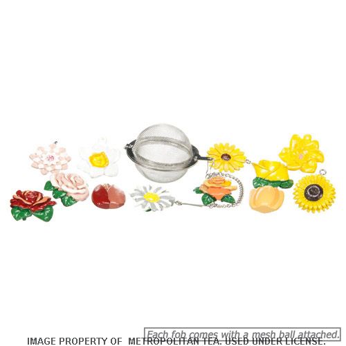 Zum Zum Banff Mesh Tea Ball Infuser w/ Assorted Flower Charm