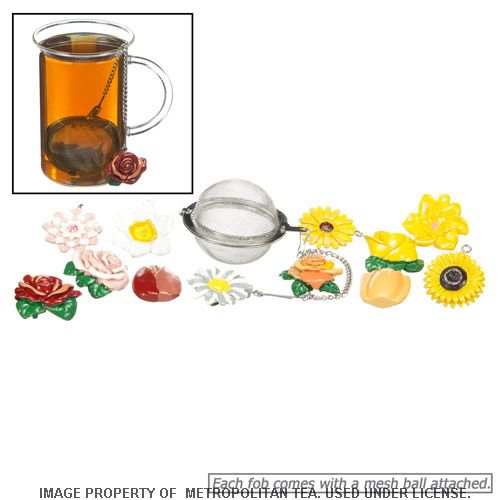 Zum Zum Banff Mesh Tea Ball Infuser w/ Assorted Flower Charm