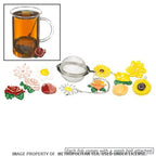 Zum Zum Banff Mesh Tea Ball Infuser w/ Assorted Flower Charm