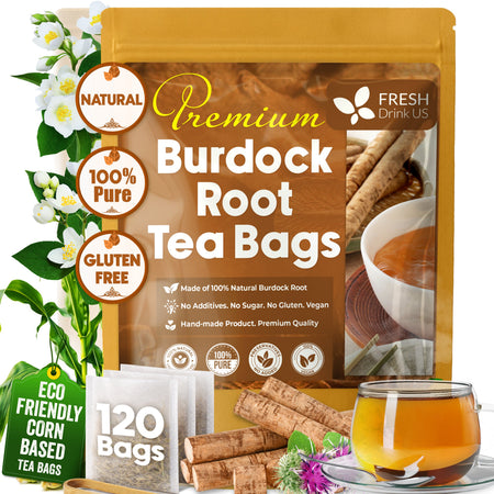 FreshDrinkUS Burdock Root Tea Bags