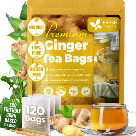 FreshDrinkUS Ginger Tea Bags