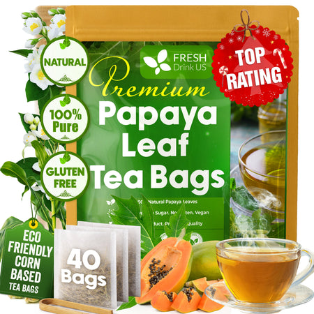 FreshDrinkUS Papaya Leaf Tea Bags