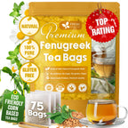 Premium Fenugreek Tea Bags. No Sugar, No Caffeine, No Gluten, Vegan. (30 Tea Bags) Herbal Tea