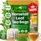Premium Horsetail Leaf Tea Bags – Herbal Tea for Daily Wellness, Beauty Routine & Caffeine-Free Refreshment