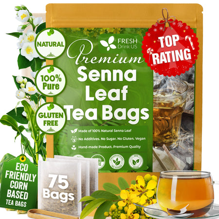 FreshDrinkUS Senna Leaf Tea Bags