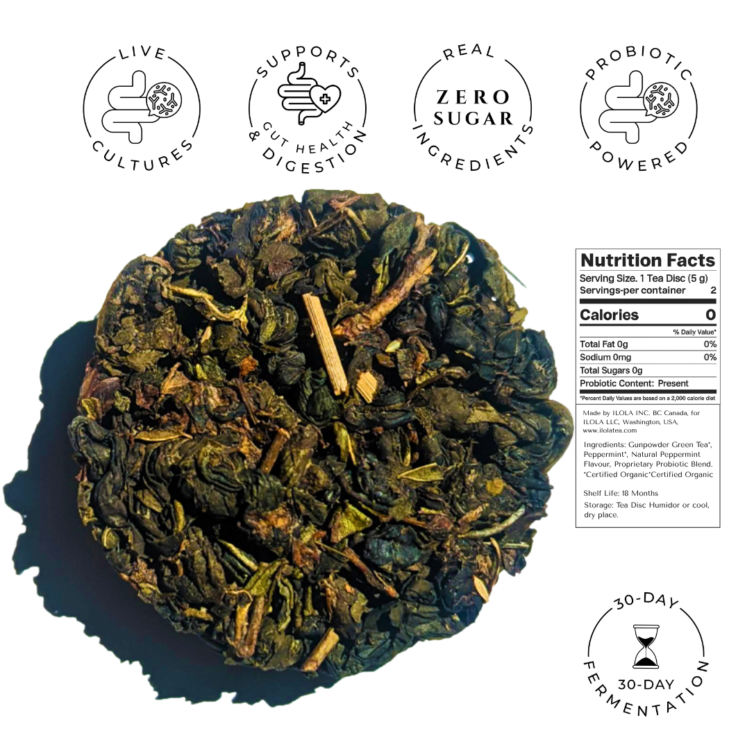 iLOLA Moroccan Mint No. 26 | Loose Leaf Green Tea Disc
