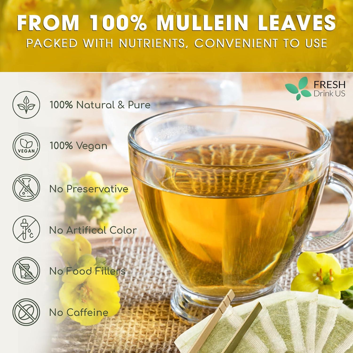 FreshDrinkUS Mullein Leaf Tea Bags