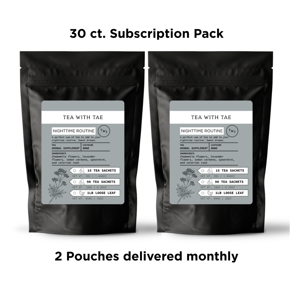 Tea with Tae Nighttime Routine Pouch