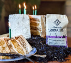 Piper and Leaf Old Fashioned Birthday Cake Muslin Bag of Loose Leaf Tea - 15 Servings