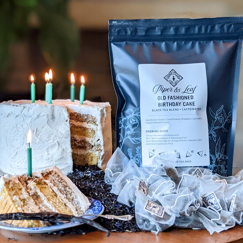 Piper and Leaf Old Fashioned Birthday Cake Bulk Sachets - 70ct Tea Bags
