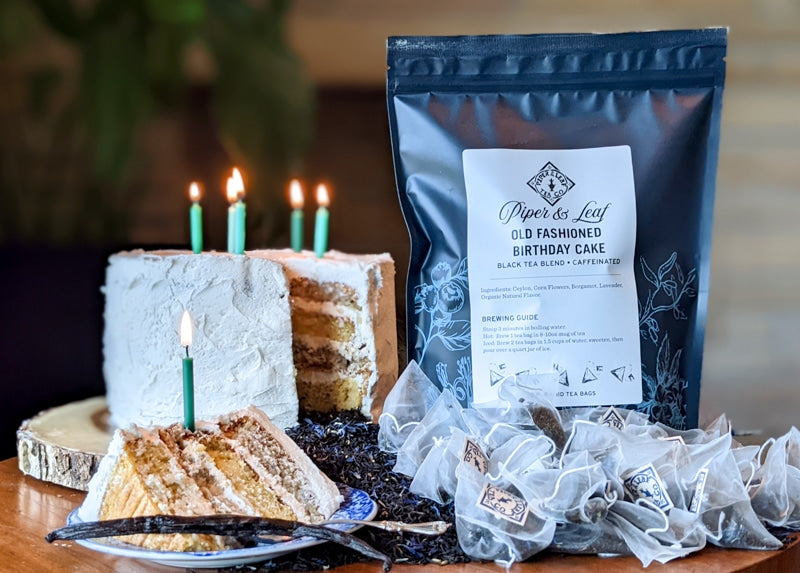 Piper and Leaf Old Fashioned Birthday Cake Bulk Sachets - 70ct Tea Bags