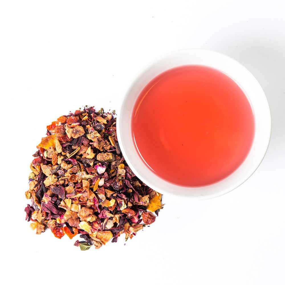 Piper and Leaf Orchard Peach Glass Jar of Loose Leaf Tea - 30 Servings