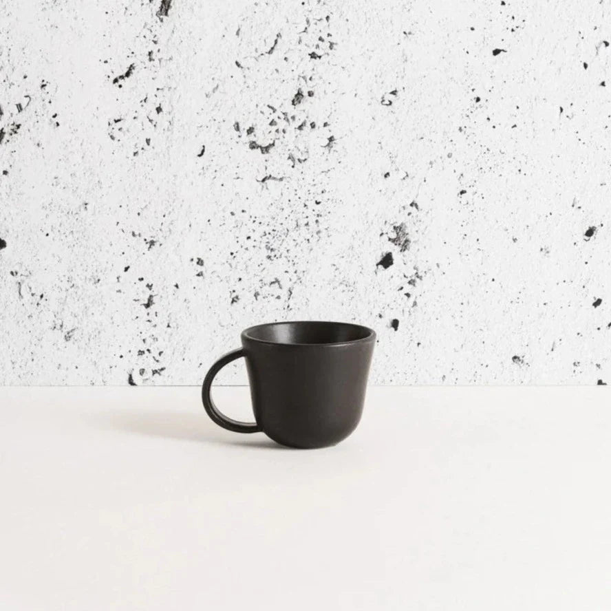 Gharyan Stoneware S/4 Tunisian Mug - Matte Black