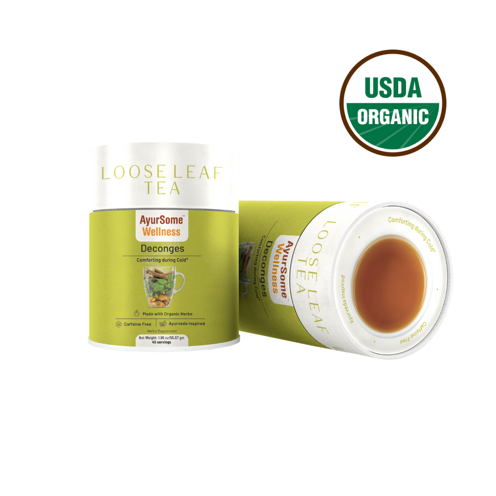 AyurSome Wellness Deconges Tea | Organic Holy Basil Tea Blend Herbal Tea
