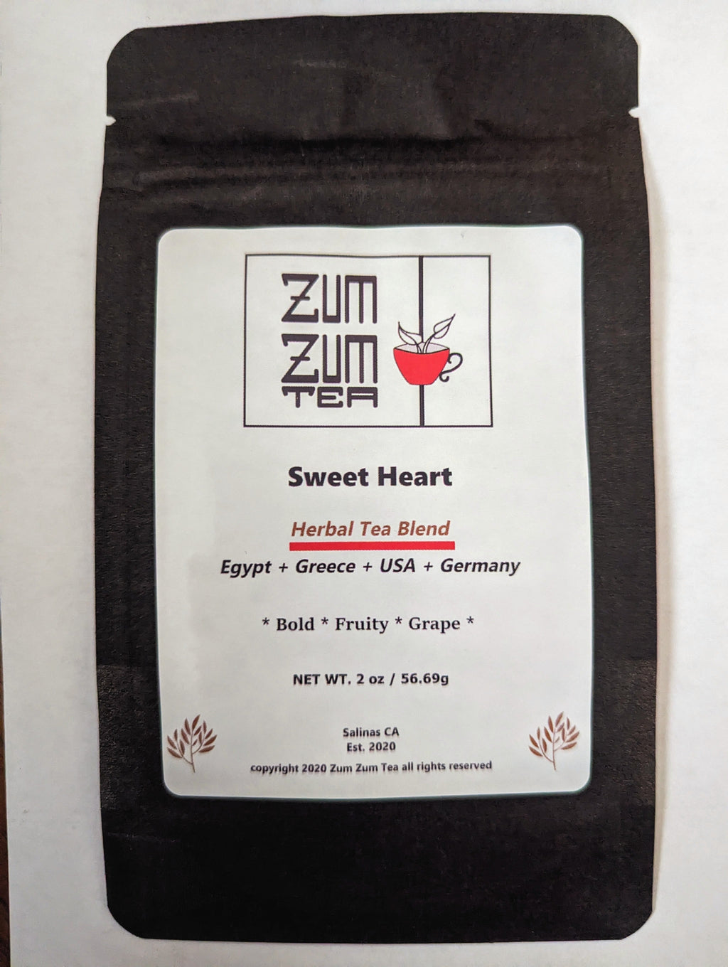 Zum Zum Sweet Heart Herbal Tea