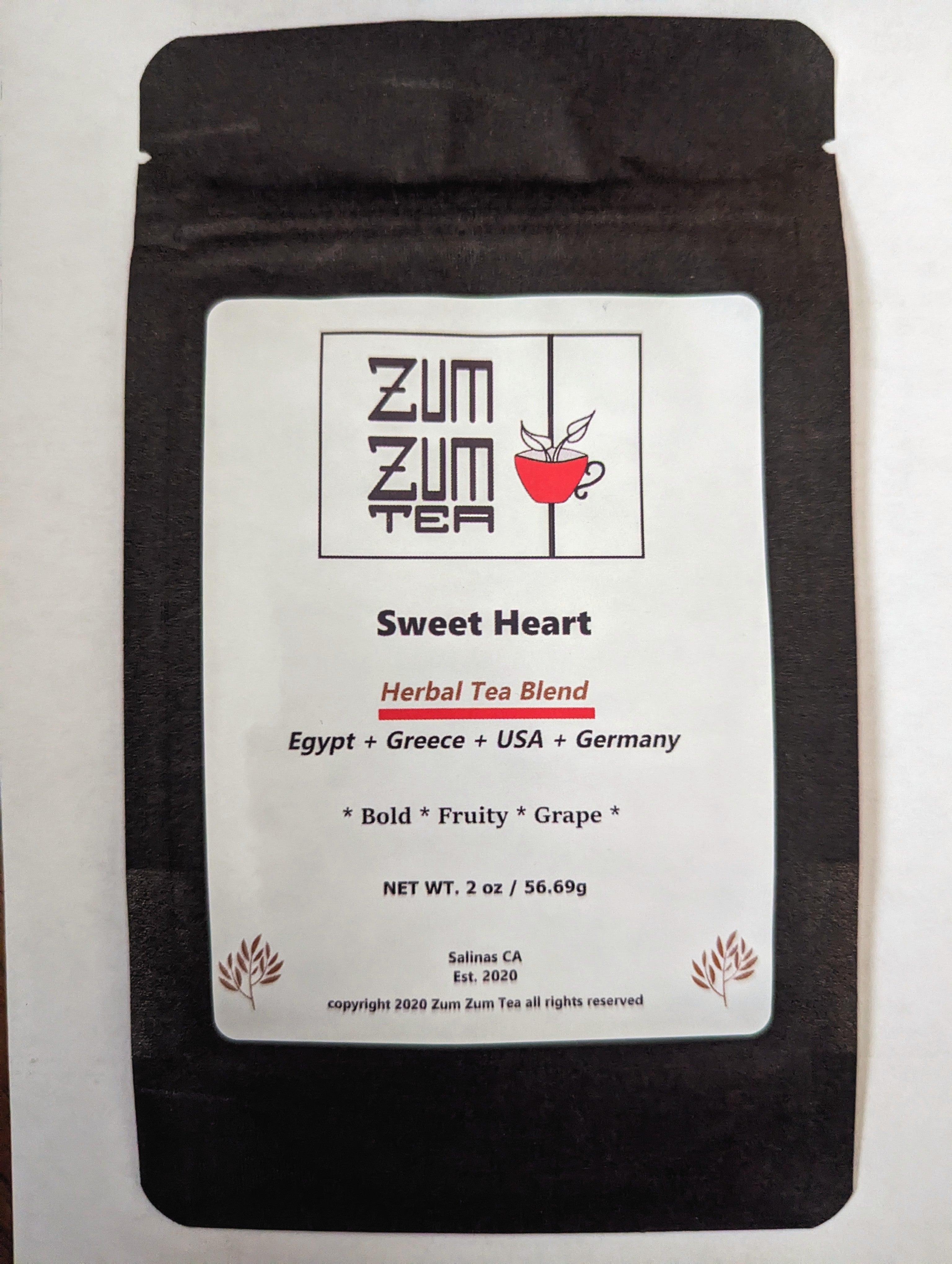 Zum Zum Sweet Heart Herbal Tea