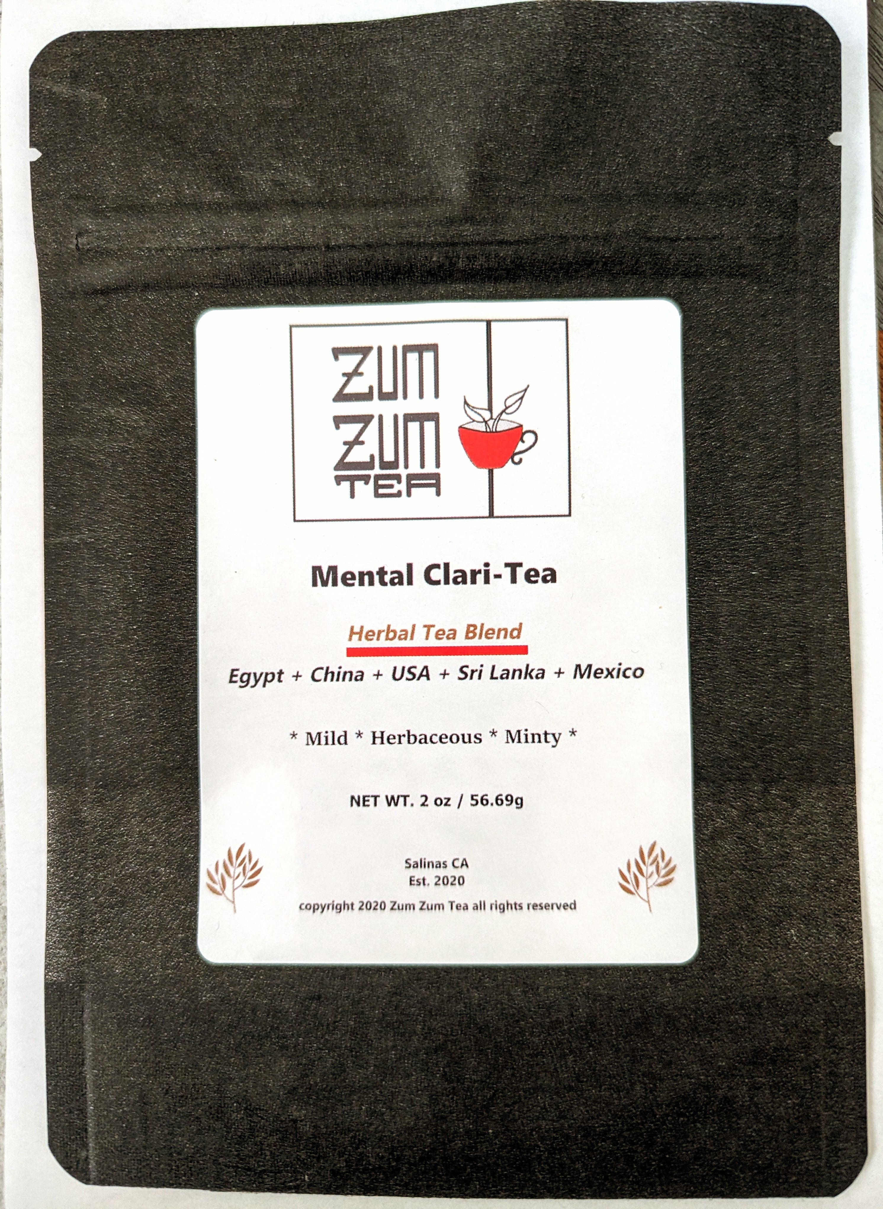 Zum Zum Mental Clari-Tea Herbal Tea