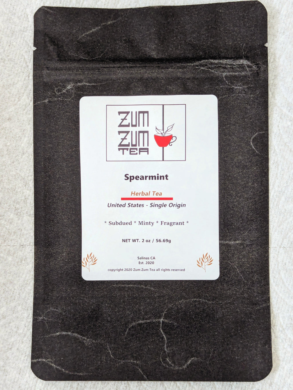 Zum Zum Spearmint Herbal Tea